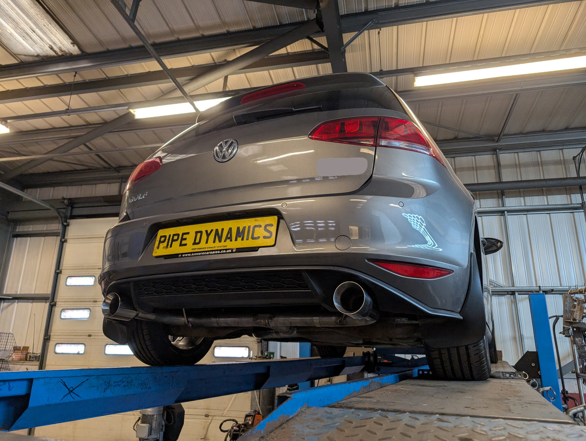 MK7/MK7.5 GOLF 1.4 TSI 122/125BHP - GTI STYLE - STRAIGHT PIPE CAT-BACK Pipe Dynamics Volkswagen