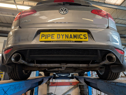 MK7/MK7.5 GOLF 1.4 TSI 122/125BHP - GTI STYLE - STRAIGHT PIPE CAT-BACK Pipe Dynamics Volkswagen