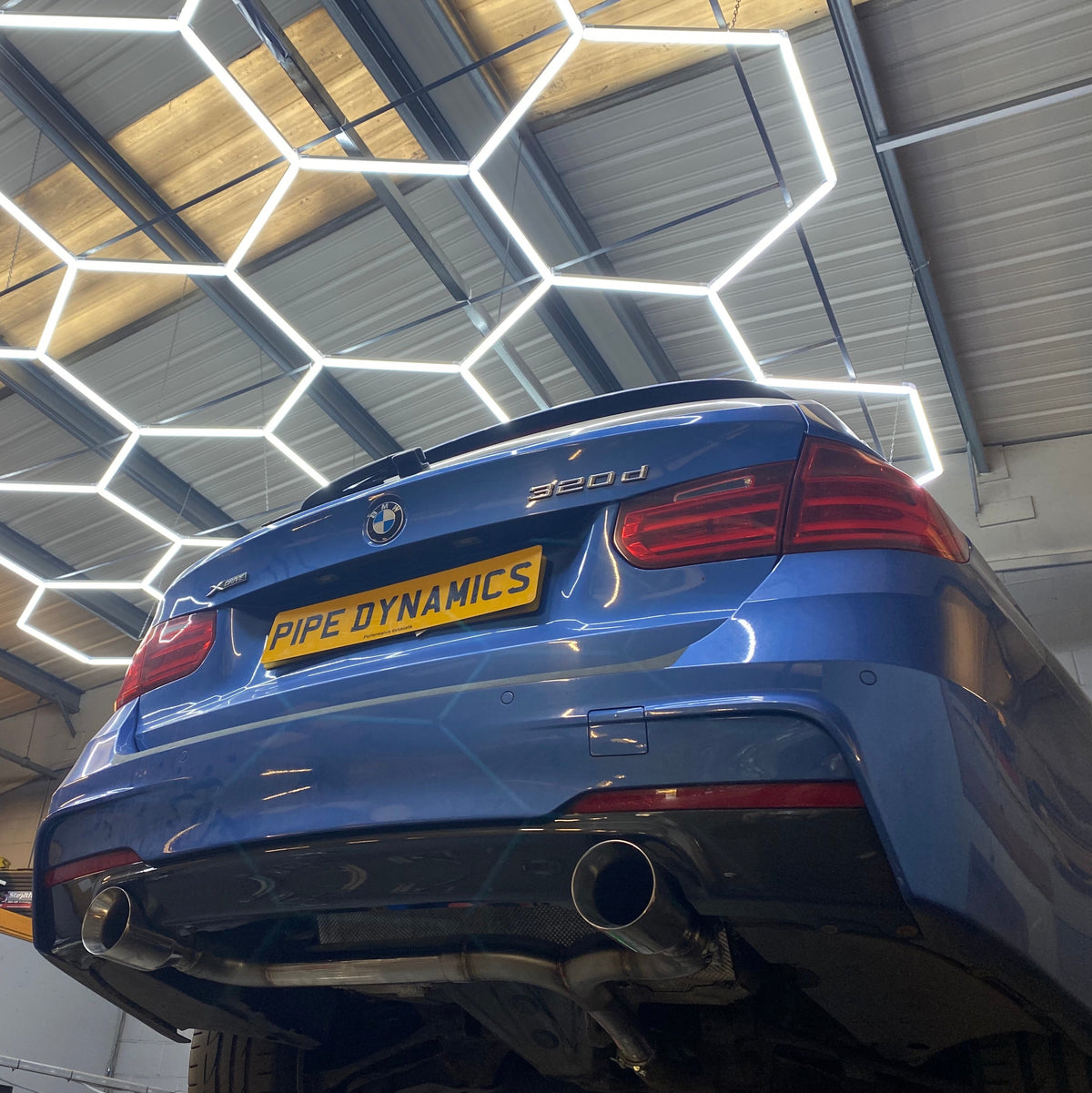BMW 320D PRE LCI F30/F31 2012-2015 M SPORT - BACK BOX DELETE DUAL EXIT CONVERSION Pipe Dynamics BMW