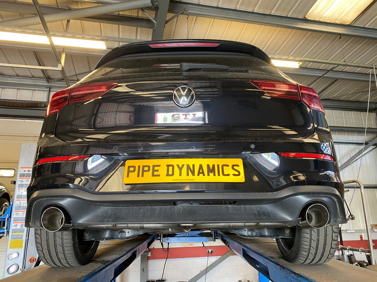 VW Golf MK8 2.0 GTI -Back Box Delete Pipe Dynamics Performance Exhaust