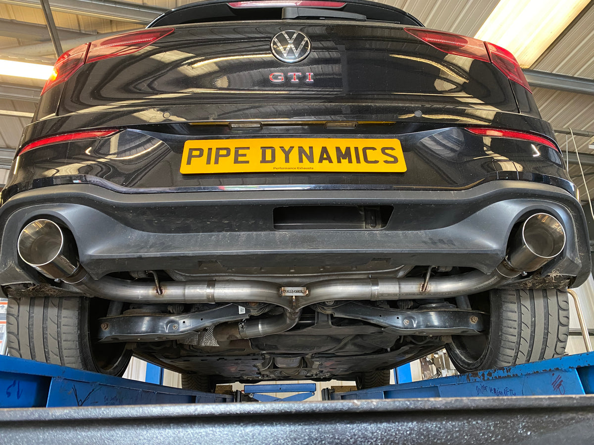 VW Golf MK8 2.0 GTI -Back Box Delete Pipe Dynamics Performance Exhaust
