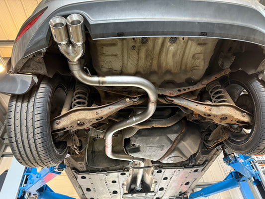 SEAT LEON 2.0TDI 5F 2012-2019 - DPF BACK SYSTEM - STRAIGHT PIPE (CAT-BACK) Pipe Dynamics Volkswagen