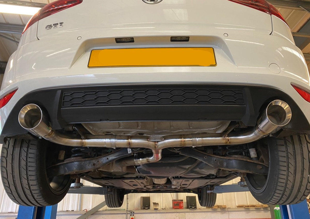 VW Golf MK7 & MK7.5 2.0 GTI - Back Box Delete Pipe Dynamics Performance Exhaust