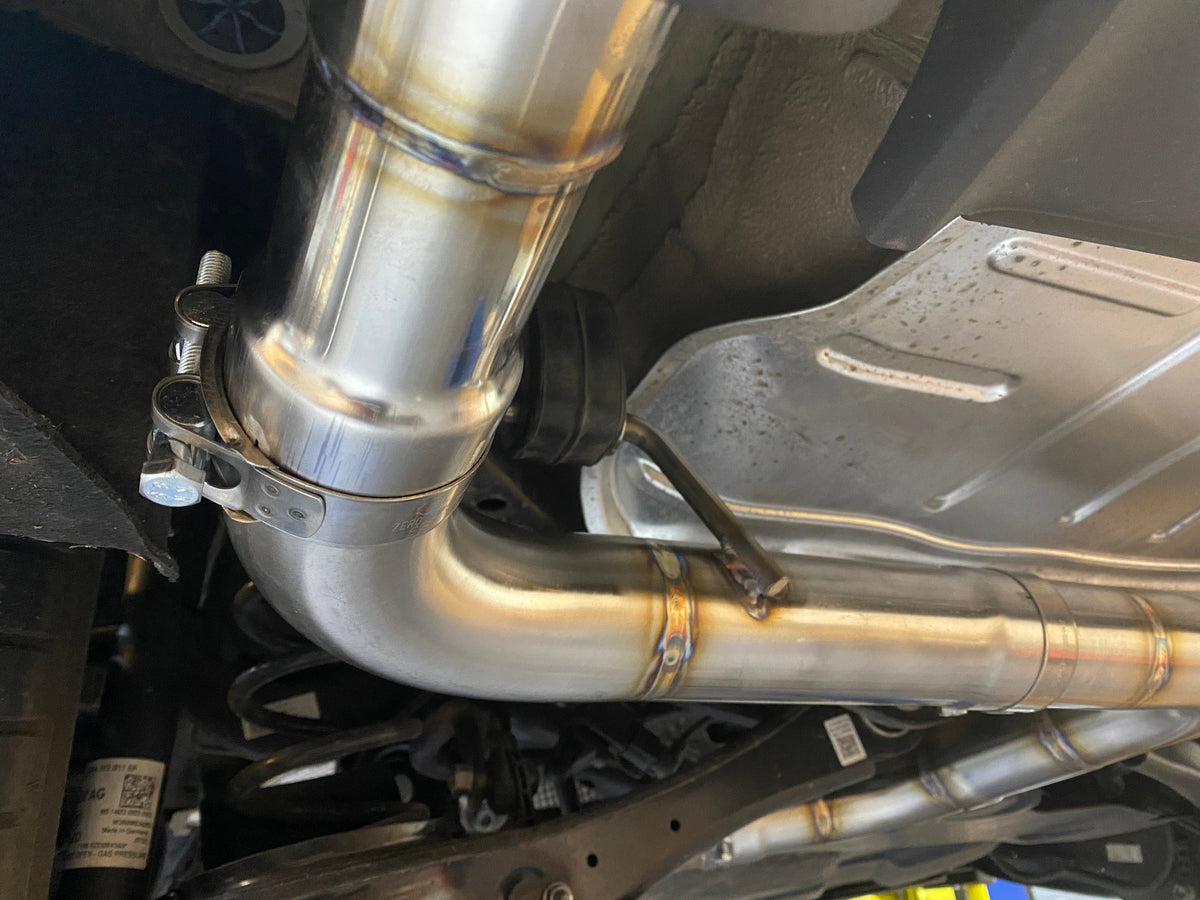 VW Golf MK8 2.0 GTI CLUBSPORT - COMBO PACK - RESONATOR DELETE & BACK BOX DELETE - Pipe Dynamics