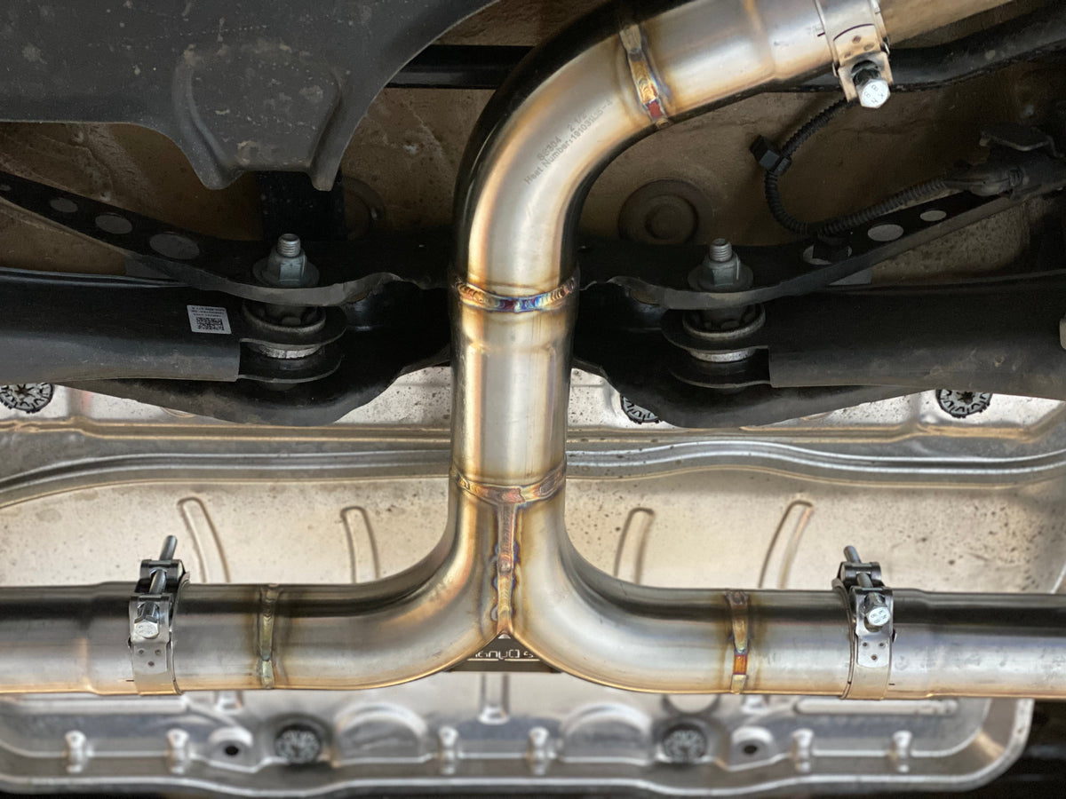 VW Golf MK8 2.0 GTI CLUBSPORT - COMBO PACK - RESONATOR DELETE & BACK BOX DELETE - Pipe Dynamics