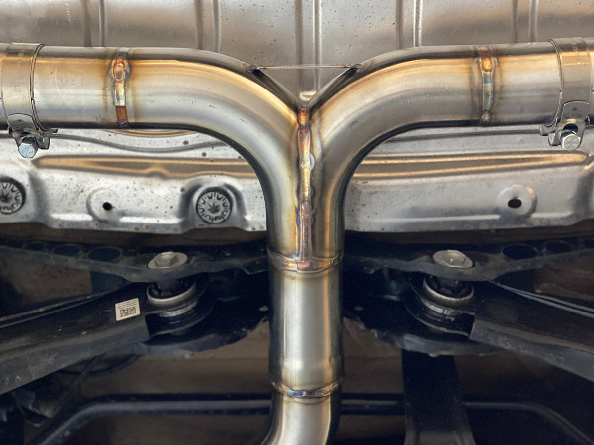VW Golf MK8 2.0 GTI CLUBSPORT - COMBO PACK - RESONATOR DELETE & BACK BOX DELETE - Pipe Dynamics