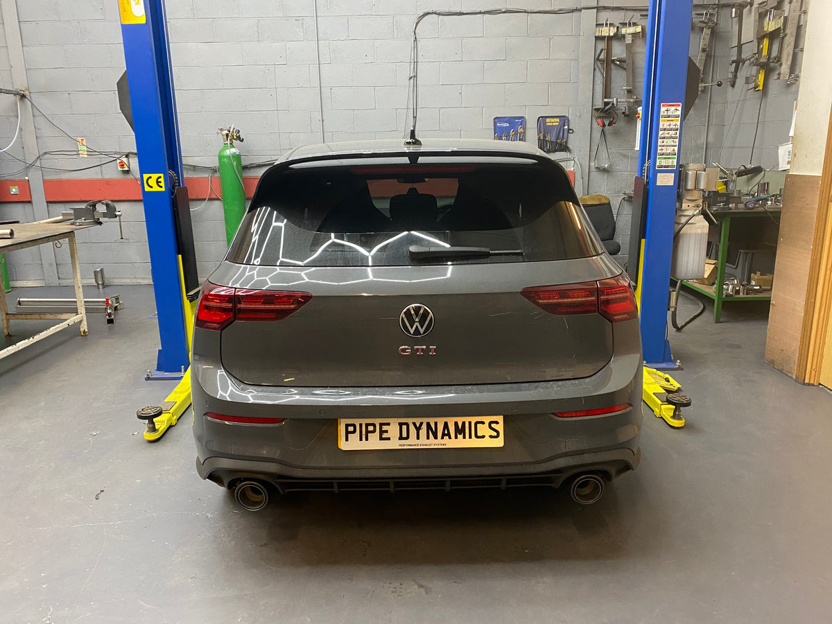 VW Golf MK8 2.0 GTI CLUBSPORT - COMBO PACK - RESONATOR DELETE & BACK BOX DELETE - Pipe Dynamics