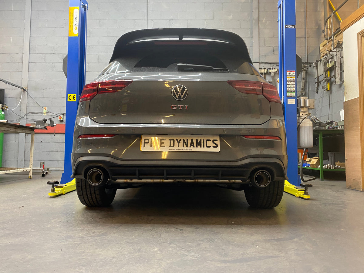 VW Golf MK8 2.0 GTI CLUBSPORT - COMBO PACK - RESONATOR DELETE & BACK BOX DELETE - Pipe Dynamics