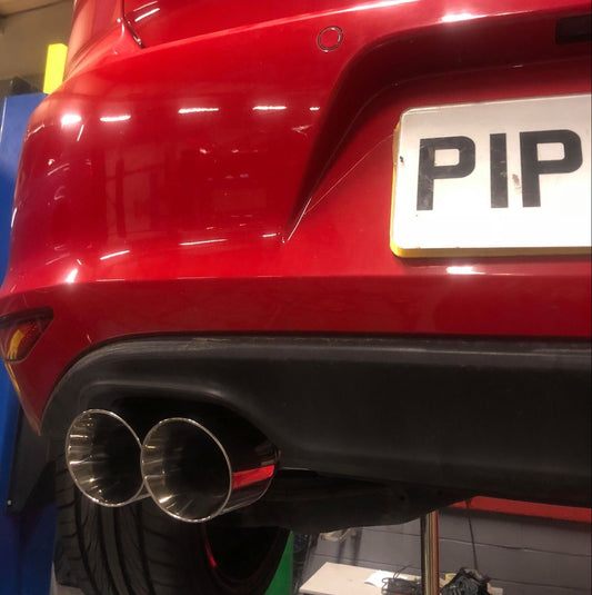 VW Golf MK7 2.0 GTD (without sound pack) Back Box Delete Pipe Dynamics Performance Exhaust