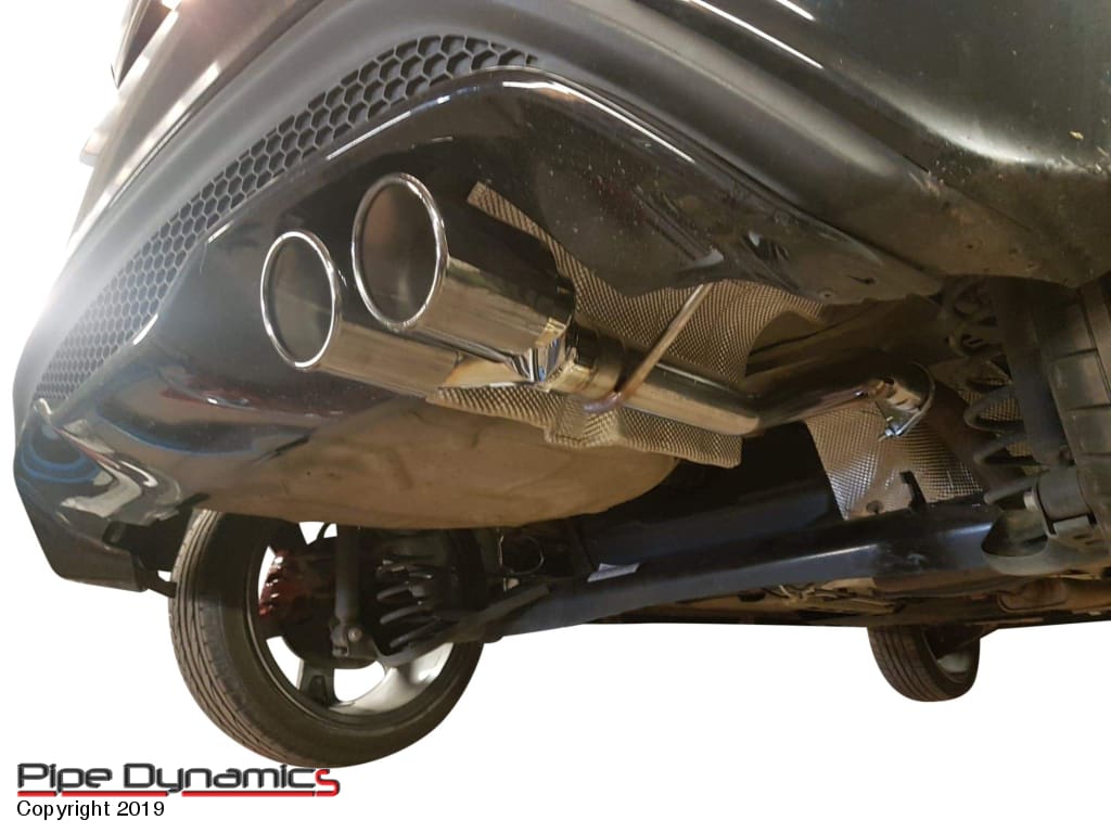 Ford Fiesta Ecoboost 1.0 MK7 & MK7.5 fitted with ST DIFFUSER - Back Box Delete pipe dynamics st diffuser
