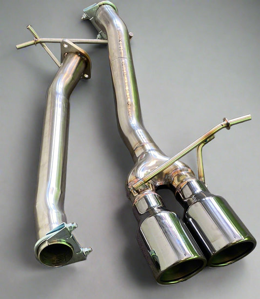 Ford Fiesta ST 180 - Combo Back Box Delete & Resonator Delete Pipe - Black pipe dynamics st180