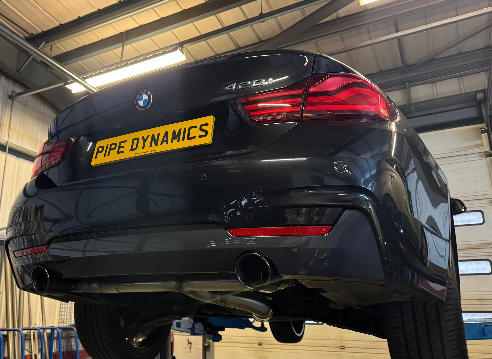 BMW F31 320i TOURING/ESTATE - B48 - DUAL EXIT BACK BOX DELETE Pipe Dynamics BMW