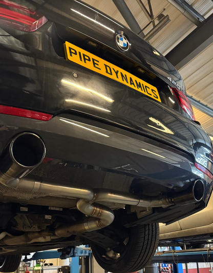 BMW F31 320i TOURING/ESTATE - B48 - DUAL EXIT BACK BOX DELETE Pipe Dynamics BMW