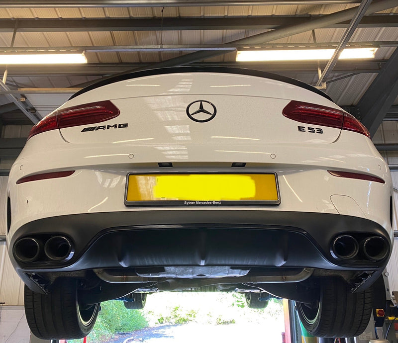 MERCEDES E53 AMG 3.0T 430BHP 2018+ WITH GPF - BACK BOX DELETES Pipe Dynamics MERCEDES