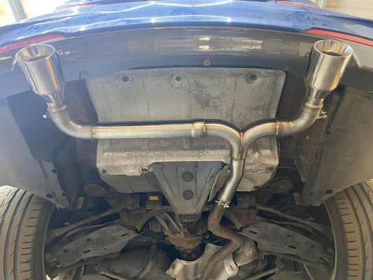 BMW 318D F30/F31 2012-2015 M SPORT - BACK BOX DELETE DUAL EXIT CONVERSION Pipe Dynamics BMW
