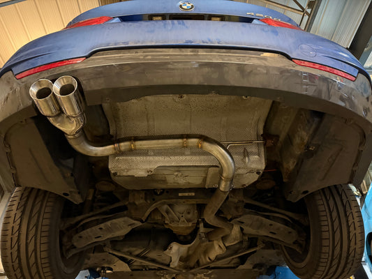 BMW 320D LCI F30 F31 - BACK BOX DELETE Pipe Dynamics BMW