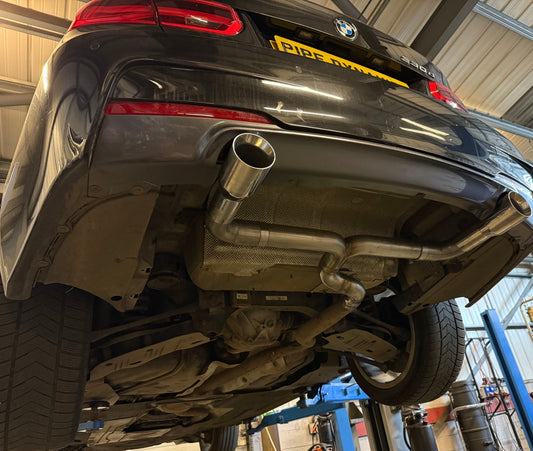 BMW 430D M SPORT 255 BHP F32/F33/F36 - BACK BOX DELETE DUAL EXIT CONVERSION Pipe Dynamics BMW