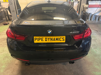 BMW F31 320i TOURING/ESTATE - B48 - DUAL EXIT BACK BOX DELETE Pipe Dynamics BMW