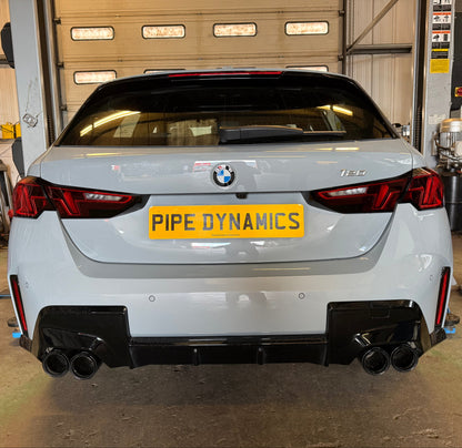 BMW F70 120i - BACK BOX DELETE - QUAD EXIT CONVERSION M135I STYLE EXHAUST Pipe Dynamics BMW
