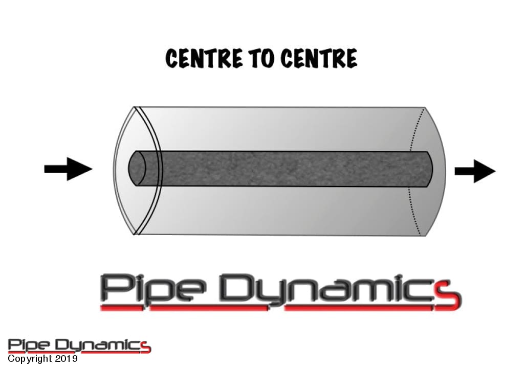 10X5 X 9 Long Oval Stainless Universal Steel Silencer - Choice Of Bore And Configuration Centre To /