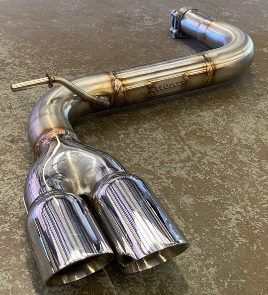 VW Golf MK7 2.0 GTD (without sound pack) Back Box Delete Pipe Dynamics Performance Exhaust