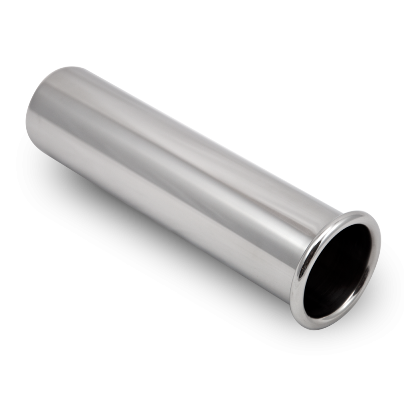 2" Out Rolled Stainless Steel Universal Tailpipe - Pipe Dynamics