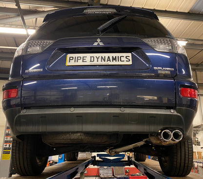 Mitsubishi Outlander 2.3 DI-D 2010-2013 175bhp 4WD  - Replacement exhaust from DPF back (middle and Rear) - Pipe Dynamics