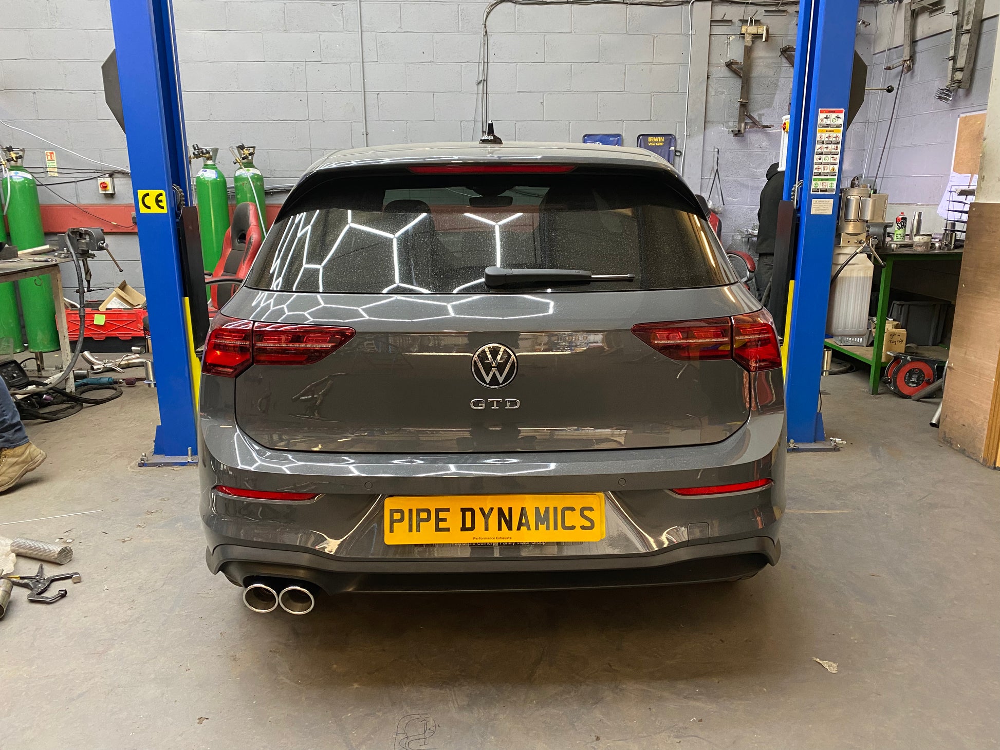 Gtd Rear Shot MK8 GOLF 2.0 GTD - Rear Exhaust - Back Box Delete – Pipe Dynamics