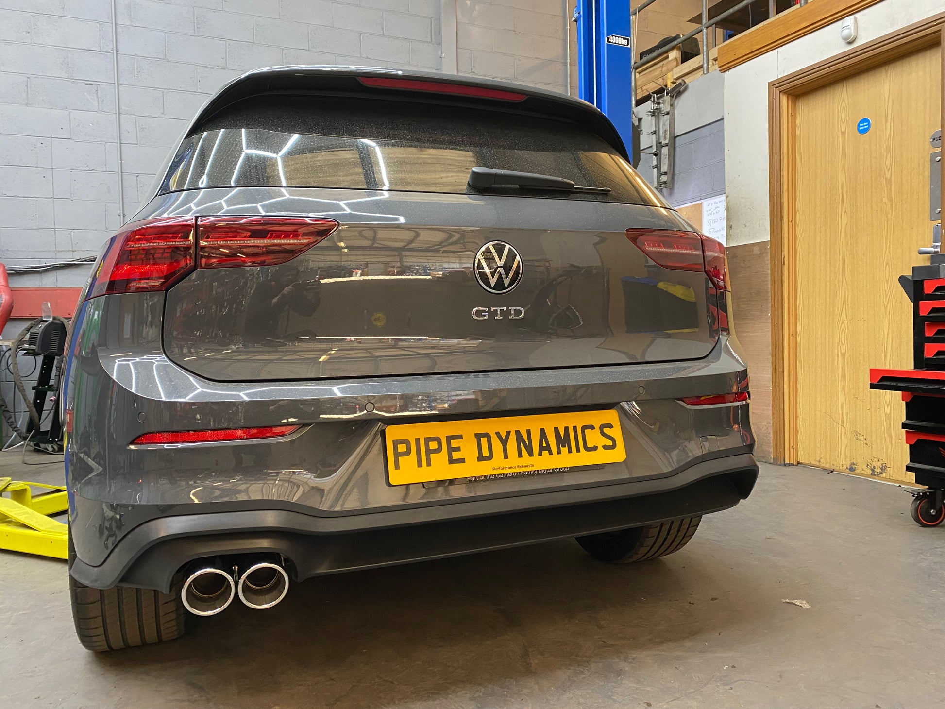 Gtd Rear Shot MK8 GOLF 2.0 GTD - Rear Exhaust - Back Box Delete – Pipe Dynamics