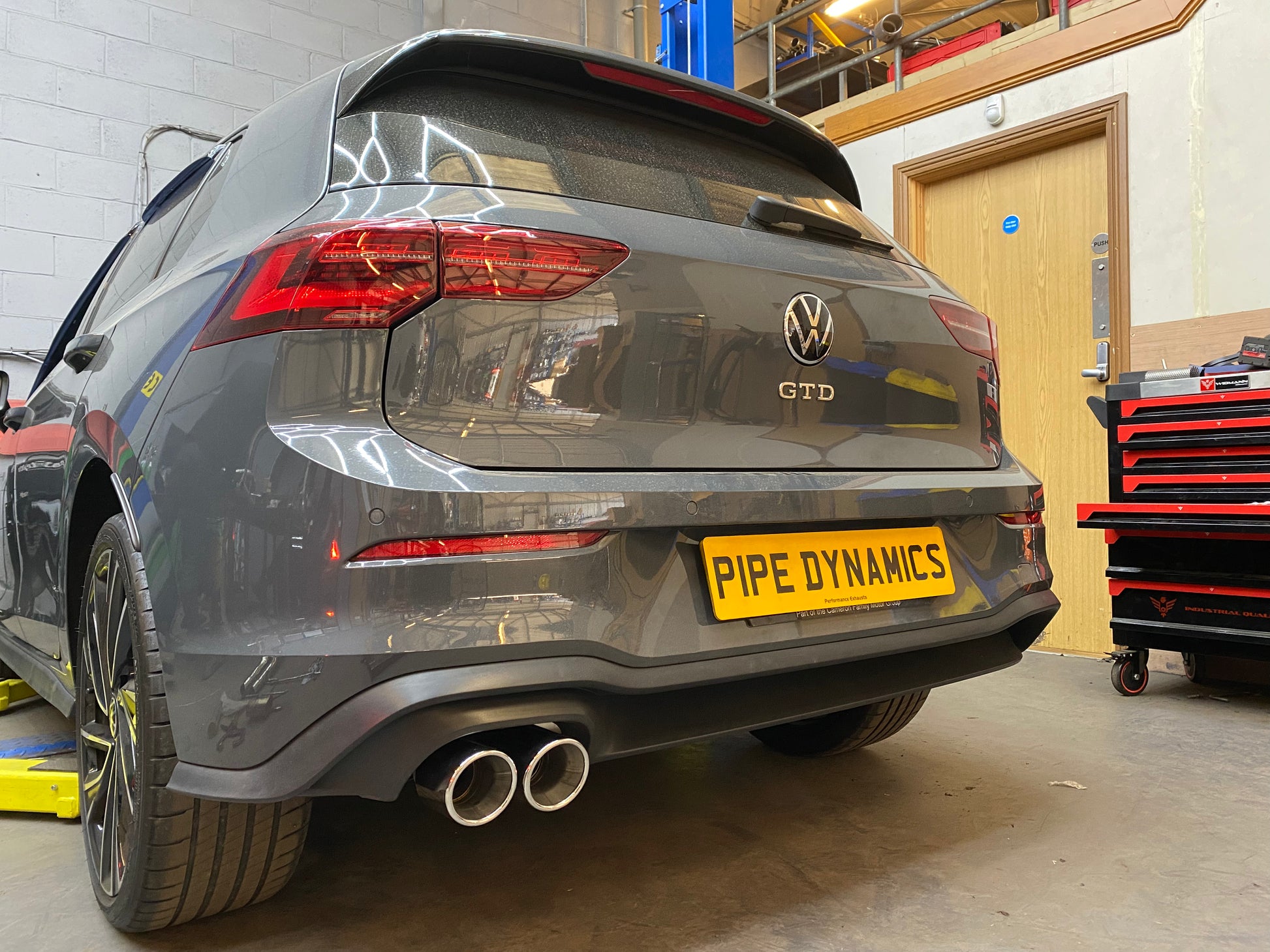 Gtd Rear Shot MK8 GOLF 2.0 GTD - Rear Exhaust - Back Box Delete – Pipe Dynamics