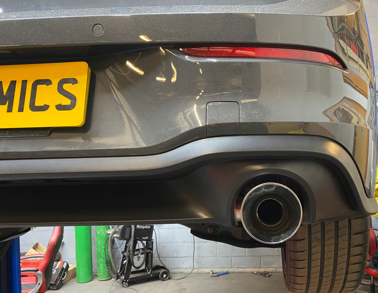 MK8 GOLF 2.0 GTD - DUAL EXIT GTI STYLE CONVERSION Rear Exhaust - Back ...