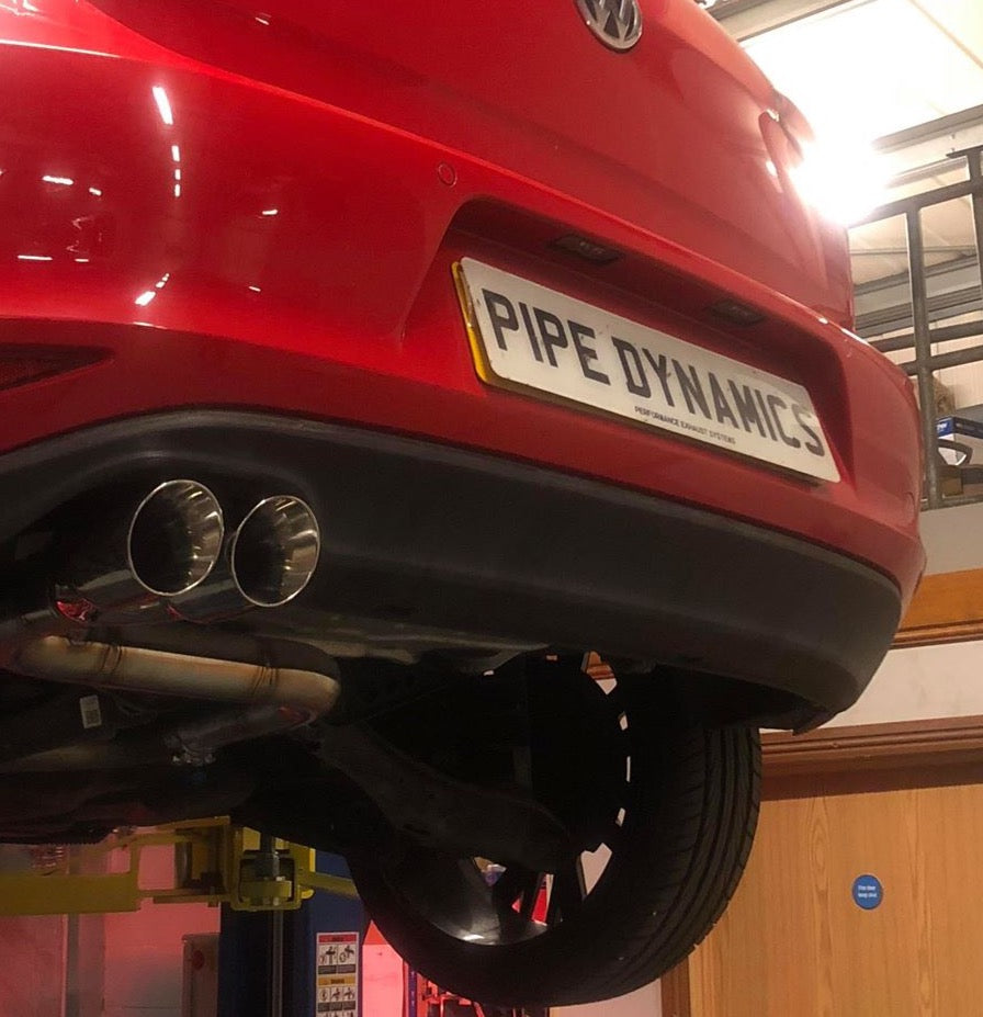 VW Golf MK7 2.0 GTD (without sound pack) Back Box Delete Pipe Dynamics Performance Exhaust