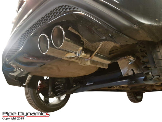 Ford Fiesta Ecoboost 1.0 MK7 & MK7.5 fitted with ST DIFFUSER - Back Box Delete pipe dynamics st diffuser